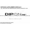 DIPON.DE® Logo Schriftzug Windschutzscheibe