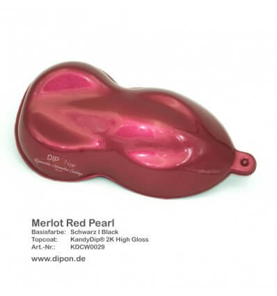 KandyDip® Merlot Red Pearl Matt (Schwarze KandyDip® Basis / Black KandyDip® Basecoat)