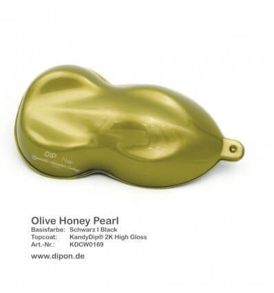 KandyDip® Olive Honey Pearl Matt (Schwarze KandyDip® Basisbeschichtung / Black KandyDip® Basecoat)