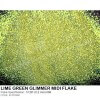 Lime Green Glimmer Midi Flake