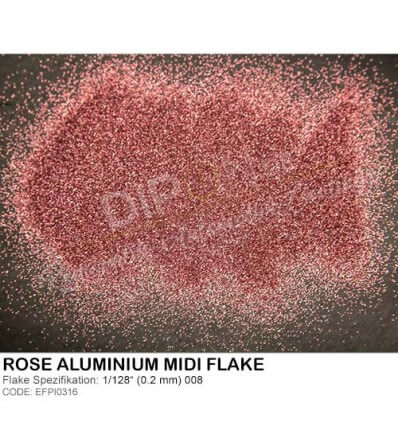 Rose Aluminium Midi Flake