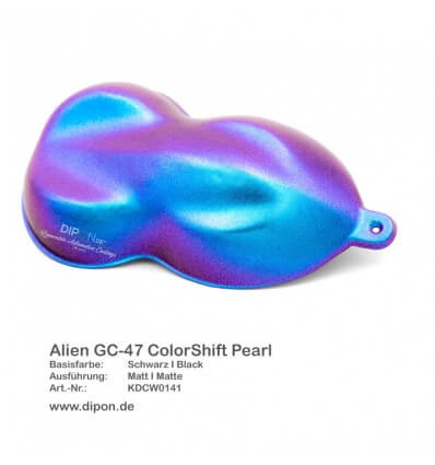 KandyDip® Alien GC-47 Colorshift Pearl Matt (Schwarze KandyDip® Basisfarbe / Black KandyDip® Basecoat)