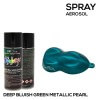 KandyDip® Deep Bluish Green Pearl Aerosol Spray 400 ml (Basis: KandyDip® Schwarz Matt / Black Matte)