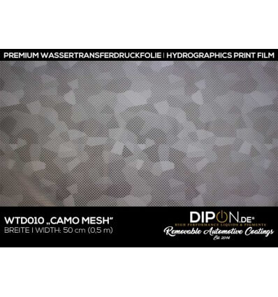 Camo Mesh Wassertransferdruckfolie 50cm