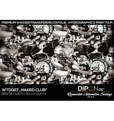 Naked Club Wassertransferdruckfolie 50cm