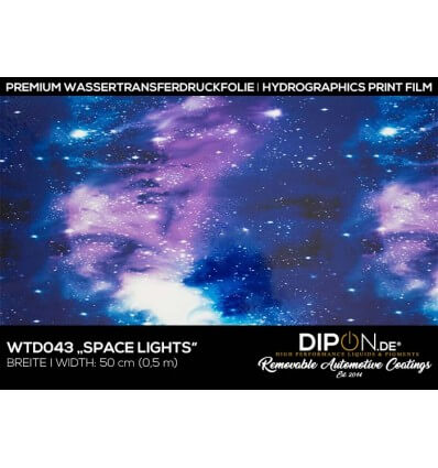 Space Lights Wassertransferdruckfolie 50cm