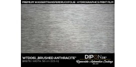 Brushed Antracite Wassertransferdruckfolie 50cm