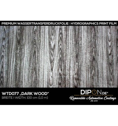 Dark Wood Wassertransferdruckfolie 100cm