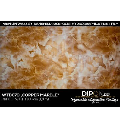 Copper Marble Wassertransferdruckfolie 100cm