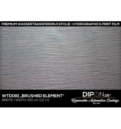 Brushed Element Wassertransferdruckfolie 100cm