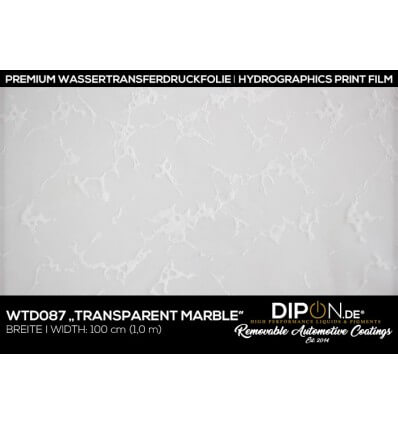 Transparent Marble Wassertransferdruckfolie 100cm