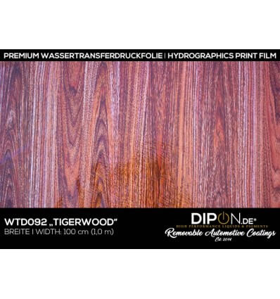 Tigerwood Wassertransferdruckfolie 100cm