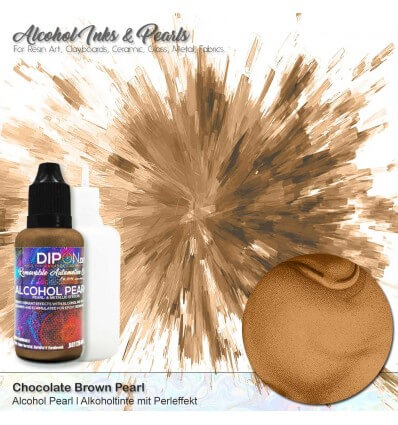 Chocolate Brown Alcohol Pearl Ink