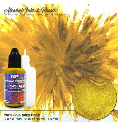 Pure Gold Alloy Alcohol Pearl Ink