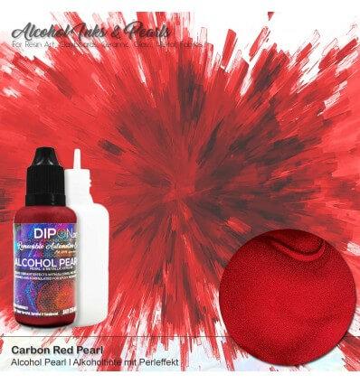 Carbon Red Alcohol Pearl Ink