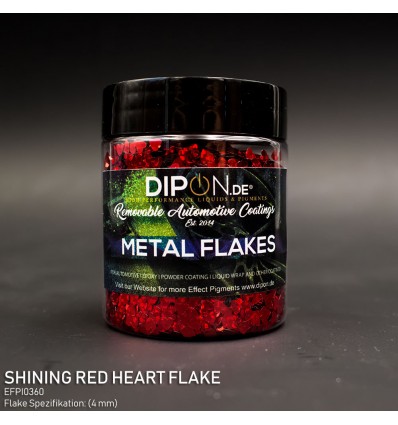 Shining Red Heart Flake