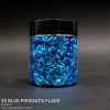 3D Blue Prismatic Flake