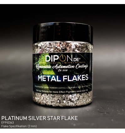 Platinum Silver Stars Flake