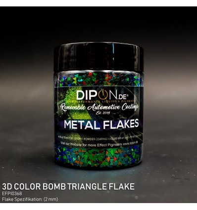 3D Color Bomb Triangle Flake