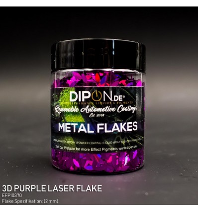 3D Purple Laser Flake