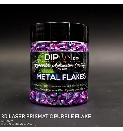 3D Laser Prismatic Purple Flake