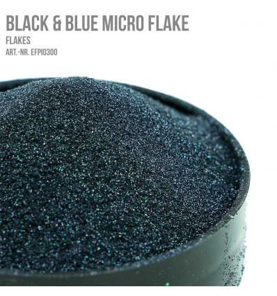 Black & Blue Micro Flake