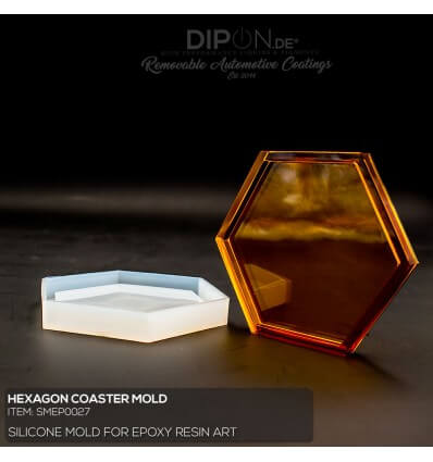 Hexagon Coaster Mold / Silikonform