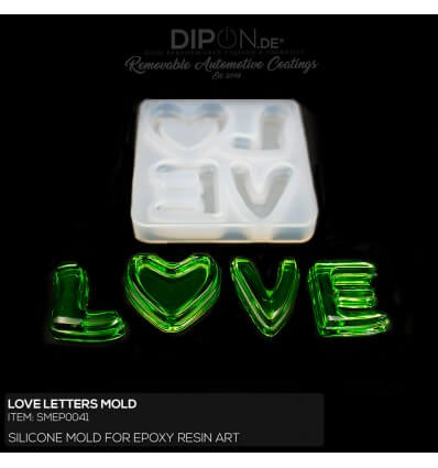 Love Letters Mold / Silikonform