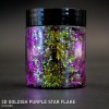 3D Goldish Purple Star Flake