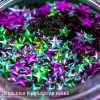3D Goldish Purple Star Flake
