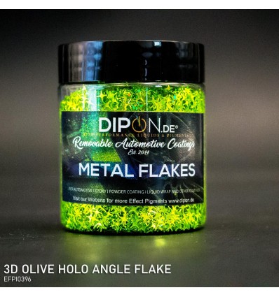 3D Olive Holo Angle Flake