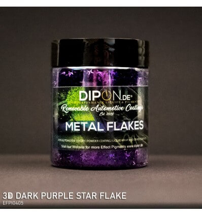 3D Dark Purple Star Flake