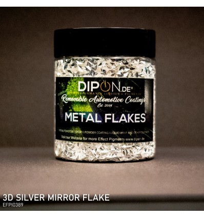 3D Silver Mirror Flake