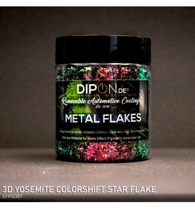 3D Yosemite Colorshift Star Flake