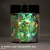 3D Maple Leaf Hologram Flake