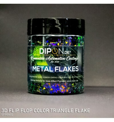 3D Flip Flop Color Triangle Flake