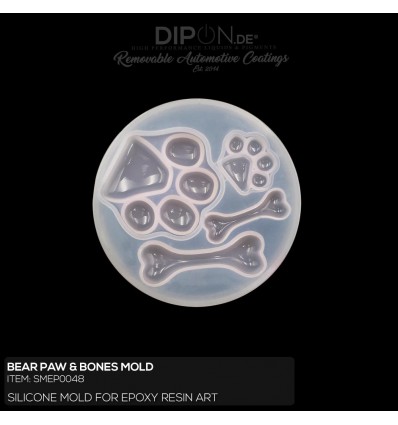 Bear Paw & Bones Mold / Silikonform