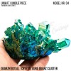 Rainbow Aura Crystal Quarz Cluster Typ 04 Bedampft