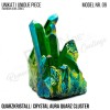 Rainbow Aura Crystal Quarz Cluster Typ 09 Bedampft