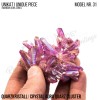 Rainbow Aura Crystal Quarz Cluster Typ 31 Bedampft