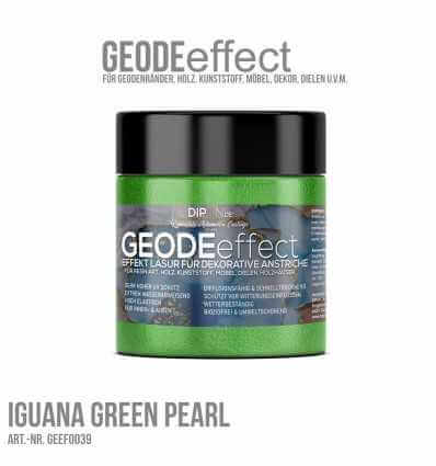 GeodeEffect Acryl Dekorlasur "Iguana Green Pearl" 80ml