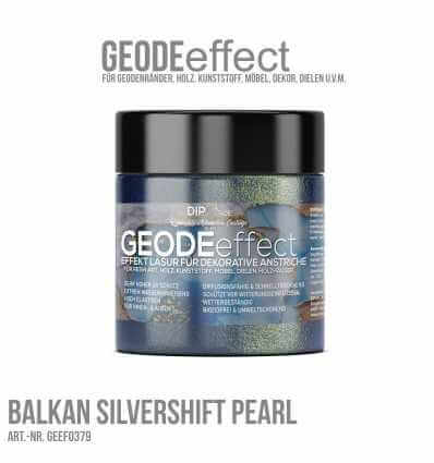 GeodeEffect Acryl Dekorlasur "Balkan Silvershift Pearl" 80ml