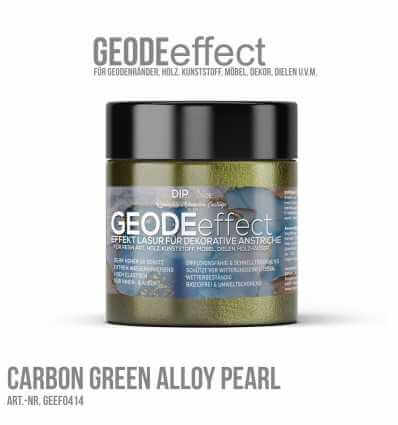 GeodeEffect Acryl Dekorlasur "Carbon Green Alloy Pearl" 80ml