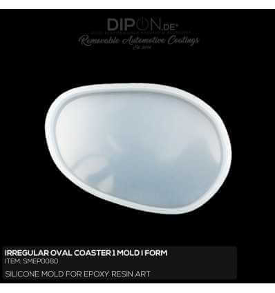 Irregular Oval Coaster 1 Mold / Silikonform