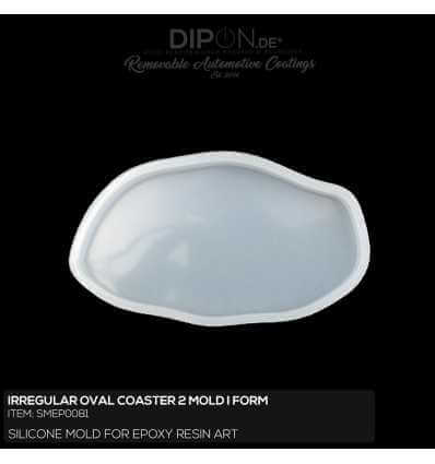 Irregular Oval Coaster 2 Mold / Silikonform