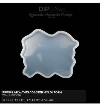 Irregular Waves Coaster Mold / Silikonform