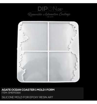 Agate Ocean Coaster 1 Mold / Silikonform