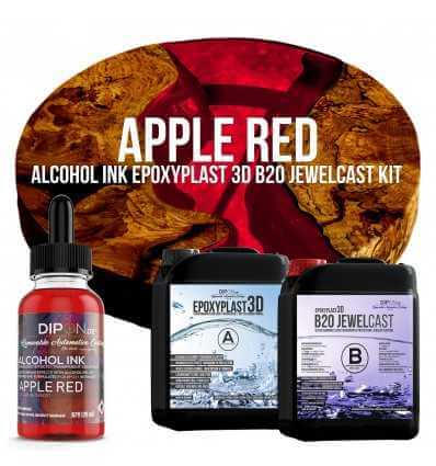 EpoxyPlast B20 JewelCast - Apple Red Kit -