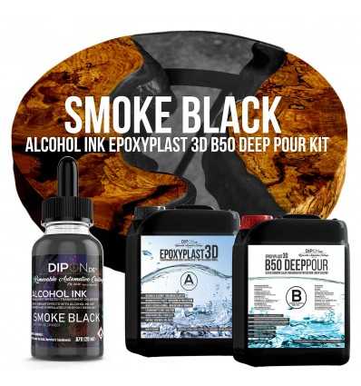 EpoxyPlast 3D B50 Deep Pour - Smoke Black Kit -