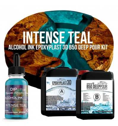 EpoxyPlast 3D B50 Deep Pour - Intense Teal Kit -